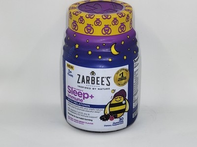 Zarbee's Children's Sleep + Immune Gummies, Mixed Berry, 30 Ct Exp October 2025