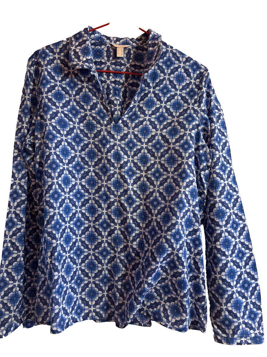 Tunique femme manches courtes Odile Blanc et gris - SNV