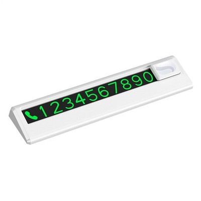 Car Temporary Parking Plate Mini Parking Phone Number Traceless Glue Plate