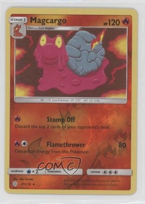 Magcargo Reverse Foil Pokémon Sun & Moon Cosmic Eclipse #27