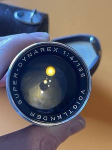 Voigtländer Super-Dynarex 135mm f4 Lens Vintage Germany DKL Bessamatic + Case