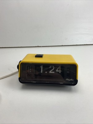 Vintage Rhythm Japan 1970s - Flip Clock Klapzahlenwecker Working   No. 5rd025