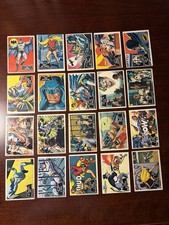 1966 Vintage Batman Topps Complete Set 55 Cards - Black Bat