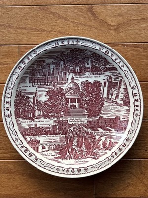 Vernon Kilns Santa Fe New Mexico Carlsbad Caverns 10 1/2  Souvenir Plate Vintage