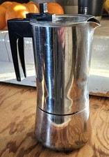 Estufa de acero inoxidable Moka Pot Espresso 18/10 Hecho en Italia Café H Express