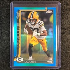 2025 Topps Chrome Football ROMEO DOUBS Base Aqua 74/199 #106
