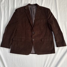 Lauren Ralph Lauren Corduroy Blazer Elbow Patches 100 Cotton Brown 46R