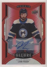 2020-21 Upper Deck Allure Rookie SP Red Rainbow Auto Liam Foudy #106 Auto 0g60