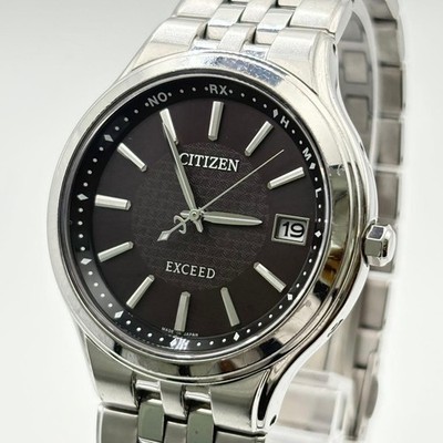 CITIZEN H111-T013627 Solar Radio Controlled Titanium Black Dial Radio