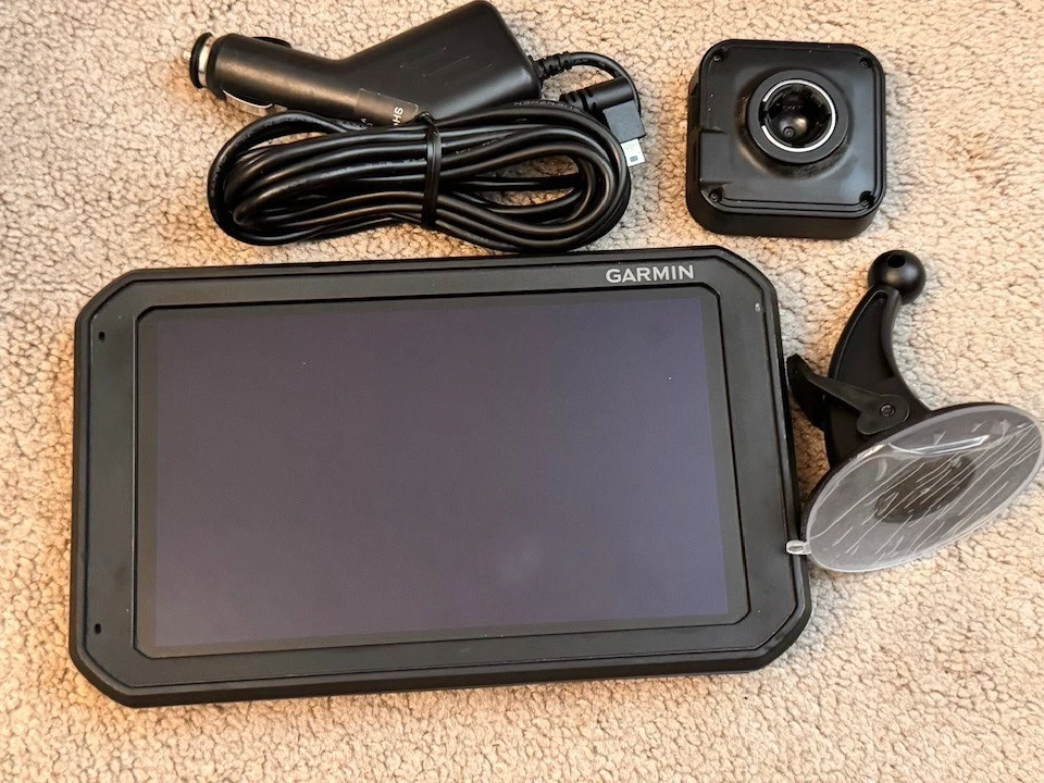 GARMIN TRUCK 7"  GPS WITH  DASH CAM RECORDER LM UPDATED TO LATEST 2026 FREE SHIP - Image 3 of 4