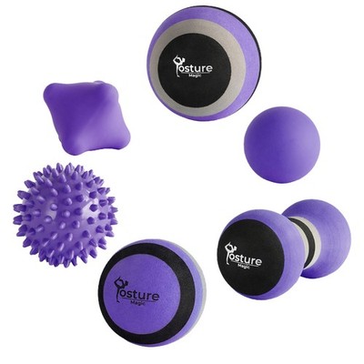 Massage Ball Kit for Myofascial Trigger Point Release & Deep Tissue Massage -...