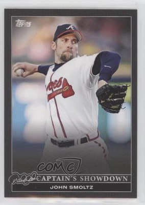 2022 Topps Derek Jeter Call of the Captain Black 93/125 John Smoltz #50 HOF y0i