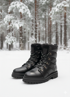 #ad #ad Cougar Vantage Waterproof Snow Boots Women’s 9 Black Leather 24°C NIB $68.88