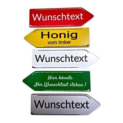 Pfeil Schild eigener Text - Wunschtext Wegweiser  Verschiedene Größen Vintage