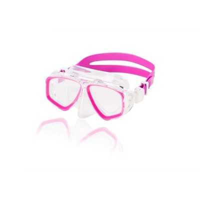 Speedo Jr Adventure Mask for Kids | Pink Frost | Silicone Skirt & Lenses