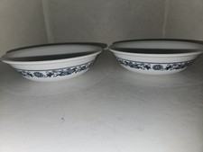 2 Corelle  Old Town Blue Onion Berry Fruit Dessert  Bowls 5 3/8" EUC