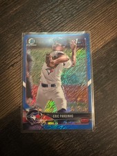 2018 Bowman Chrome Eric Pardinho 1st year Blue Shimmer Refractor #/150!