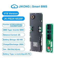 JK V19 Inverter BMS 8S-16S 24V 48V Li-Ion LiFePo4 Battery Active Balancer 1A 2A