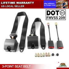 2x 3-point Retractable Seat Belt Car Straps Kit For Honda Cr-v