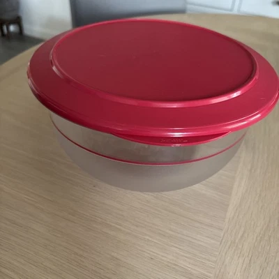 Tupperware Bowl 3500ml 2217 Mixing Storage Container with Lid RED