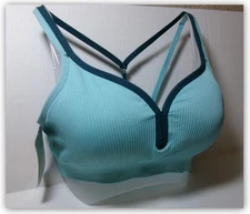 Champion C9 Medium Support Ribbed athletic bra Strappy Seamless Removable Pads