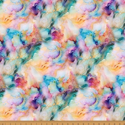 Flourish By Hoffman Fabrics - Multi Floral Wave  #X5628-130