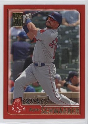 2021 Topps Archives 2001 Topps Red 42/75 Kyle Schwarber #233 1fa0
