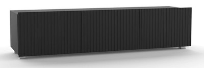 TV Lowboard Kolder 150cm 3 Türen Rillenfront Hängend Stehend Soft-Close