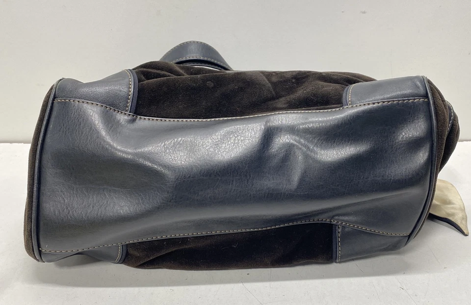 Borsa donna Juicy Couture nera con ricamo e manico superiore - Immagine 3 di 4