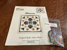 RARE NEW DINKY DYES DESIGNS "BLOSSOMS" Cross Stitch CHART PACK AUSTRALIA