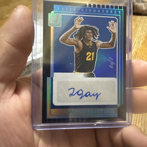 2025–26 Panini Donruss Basketball Jayden Quaintance 1/1 Auto Investment Card
