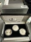 2006 $1 American Eagle 20th Anniversary 1 oz .999 3 Coin Set W/COA -