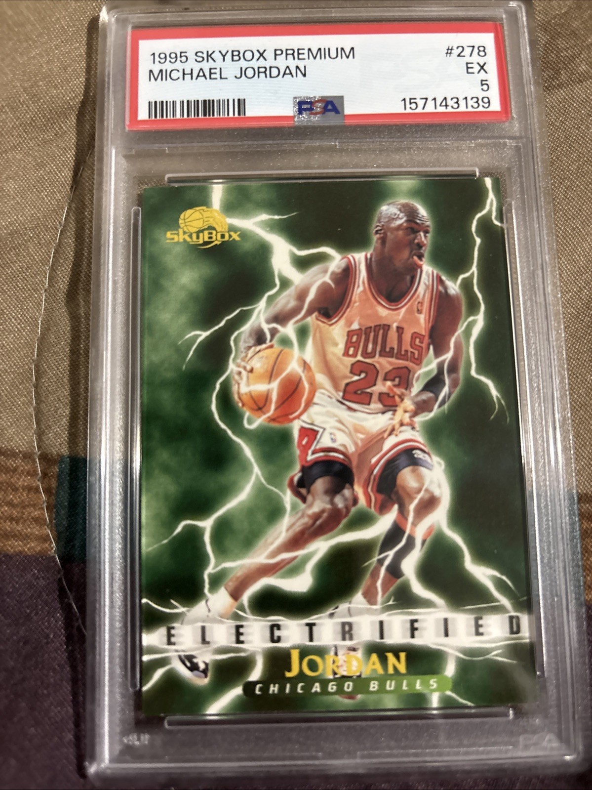 1995-96 Skybox Premium - Electrified Michael Jordan #278 PSA 5