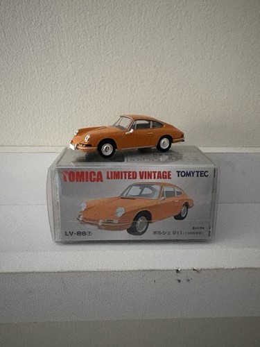 Tomica Tomytec Tomica Limited Vintage TLV 1966 Porsche 911 LV-86f Orange 1/64