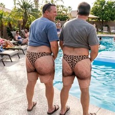 Custom Funny Men Swim Trunks Fake Butt Beach Shorts Bachelor Par UKty Gift S-5XL