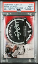 2021 Topps Five Star Silver Signatures Frank Thomas #SSFT Red 1/1