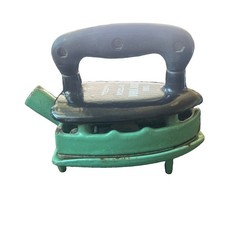 Rare Vintage Early Gas Iron with Trivet Made In England