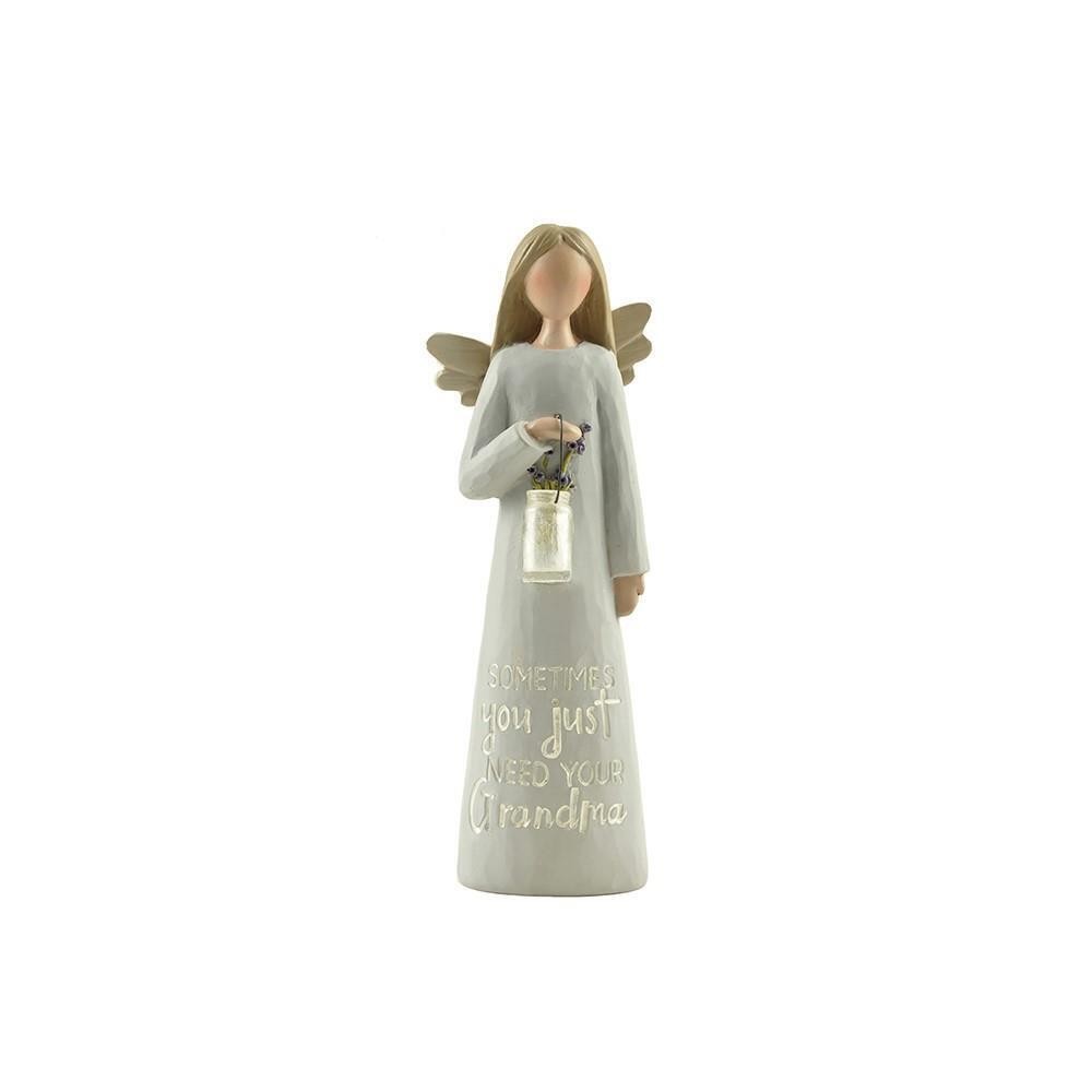 Feather & Grace Angel Figurine - Sometimes You Just Need Your Grandma