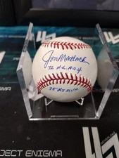 JON MATLACK AUTOGRAPHED SIGNED MLB BASEBALL W/TRI-STAR COA 2X INSCRIPTIONS