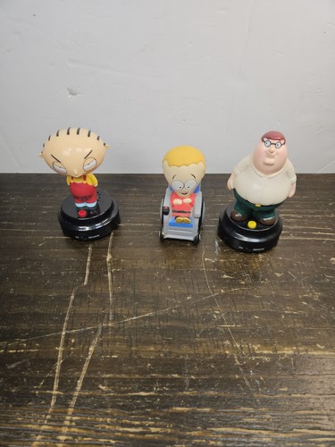 Family Guy Talking Dashboard Stewie & Peter GEMMY Vintage & Timmy Stress Squishy
