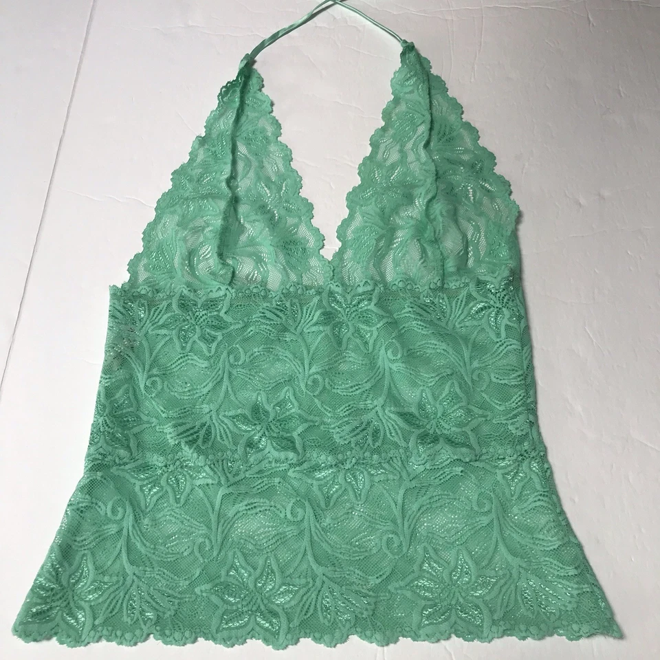 Y2K Fredricks of Hollywood Babydoll de Encaje Cami Top Lencería Mediana Hada Coqueta Foto 3 de 4