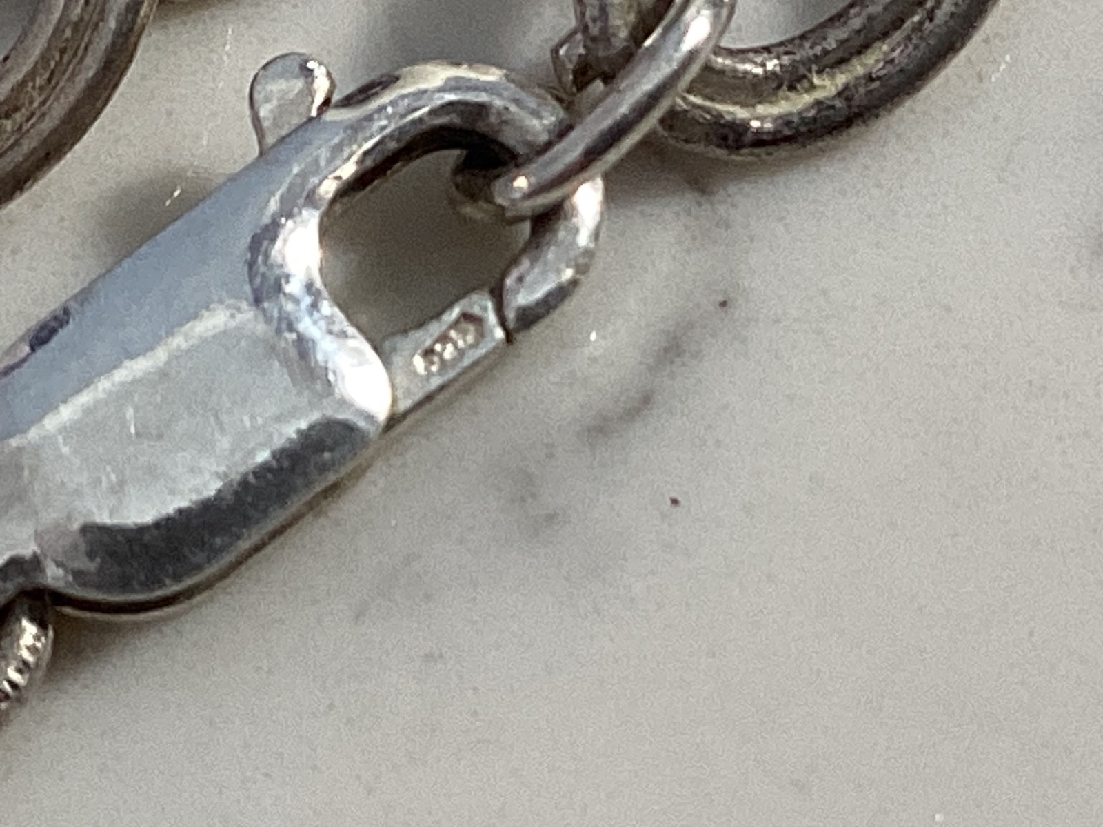 AUTHENTIC SIGNED STERLING SILVER HEART CHARM BRAC… - image 13