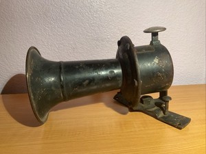 Antique Stewart Warning Signal Model 114-A Plunger Horn MODEL T FORD
