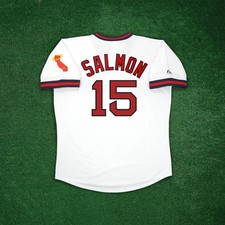 Tim Salmon 1973 California Angels Cooperstown Men's Home White Jersey w/ Patch