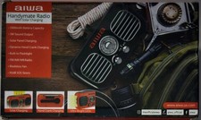 BRAND NEW SEALED AIWA Handy Mate Radio w/Solar Charging, Fan, Flashlight BLACK