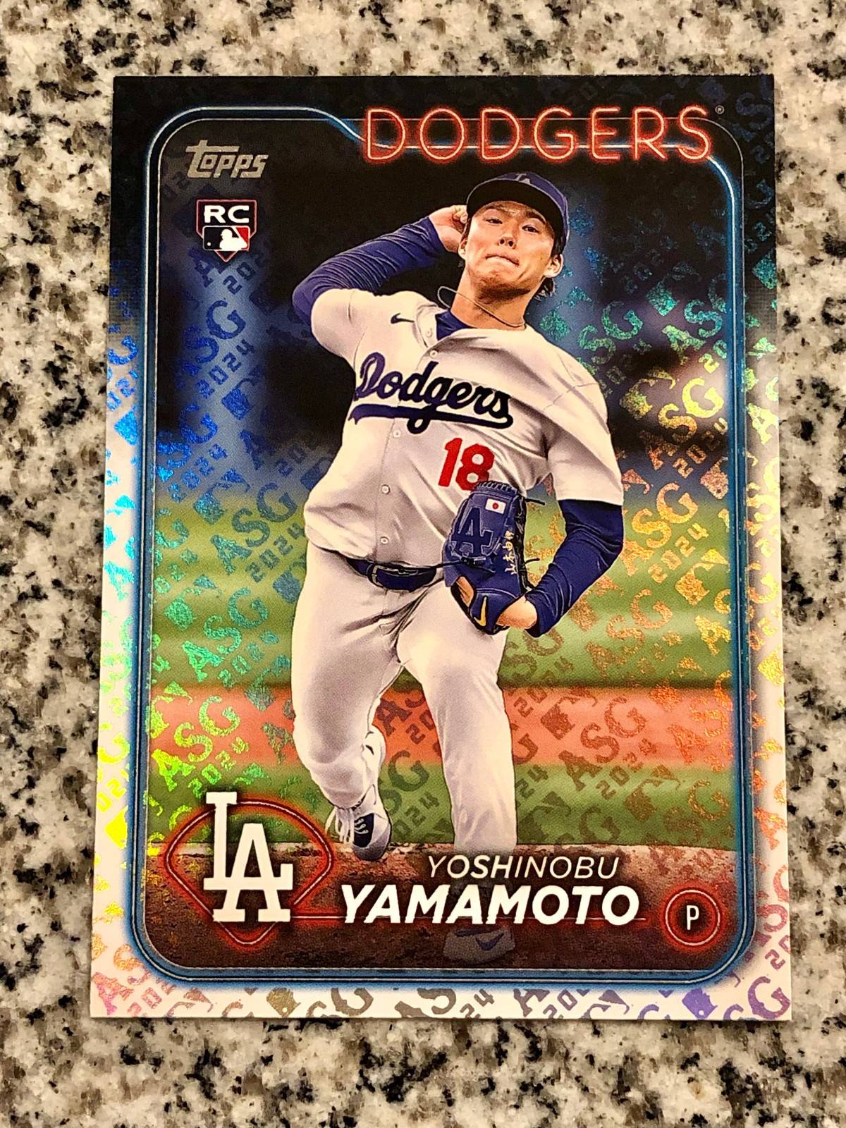 Yoshinobu Yamamoto 2024 Topps All-Star Game #553 ASG Exclusive Rookie RC Dodgers