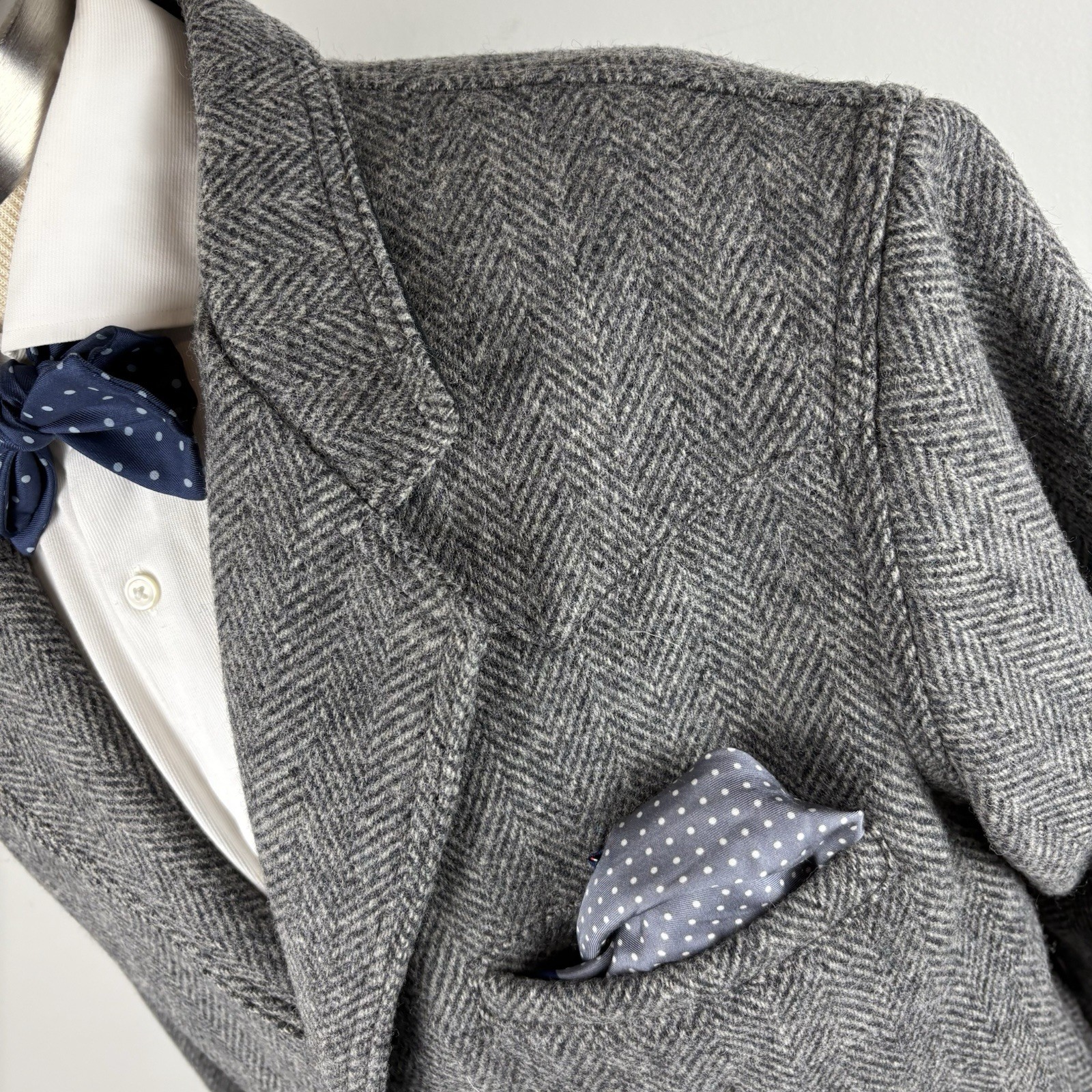 Schaefer Outfitter Large gray herringbone tweed w… - image 3