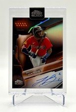 2026 Topps Chrome Black Michael Harris II Orange Auto /25 Braves
