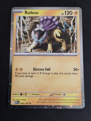 2025 POKEMON TCG RAIKOU 048 MEGA EVOLUTION EXCLUSIVE COSMOS HOLO RARE NM