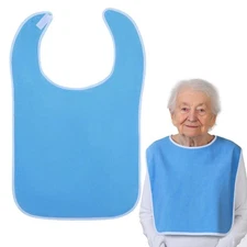 Adult Bibs for Eating, Clothing Protectors for Elderly Women Men Senior Citiz...